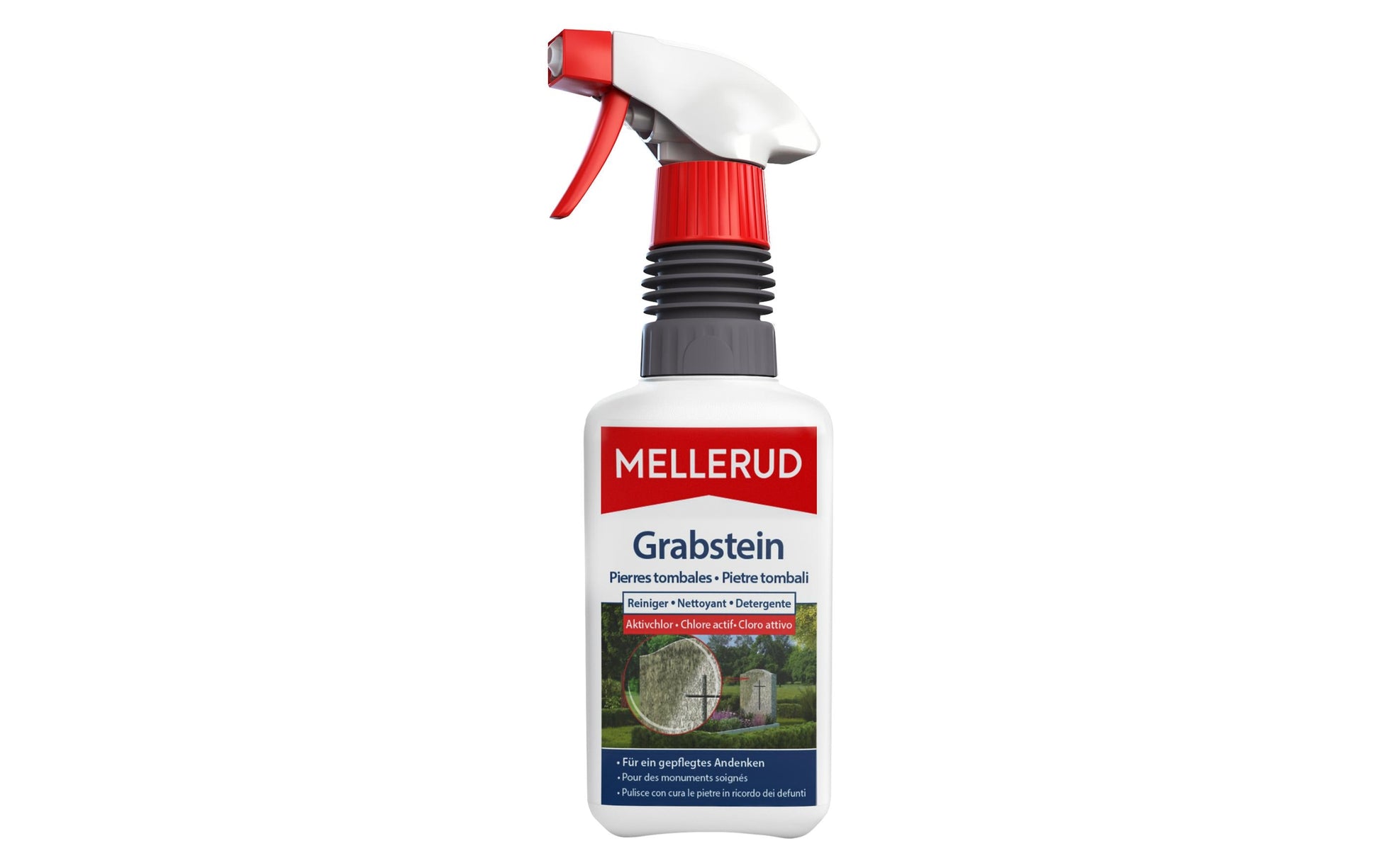 Mellerud Grabsteinreiniger – chlorhaltig, Flüssigkeit – 1 l
