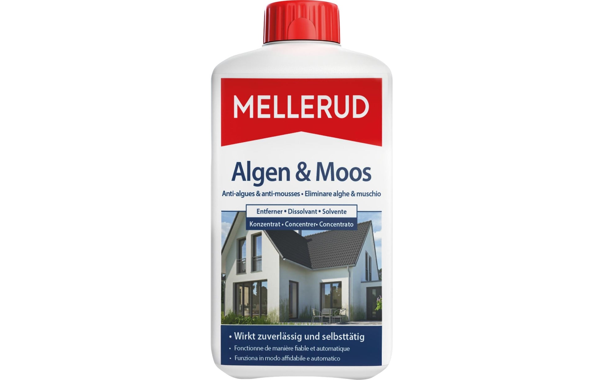 MELLERUD Spezialreiniger für Algen und Laubmoose – Flüssigkeit – 1 l