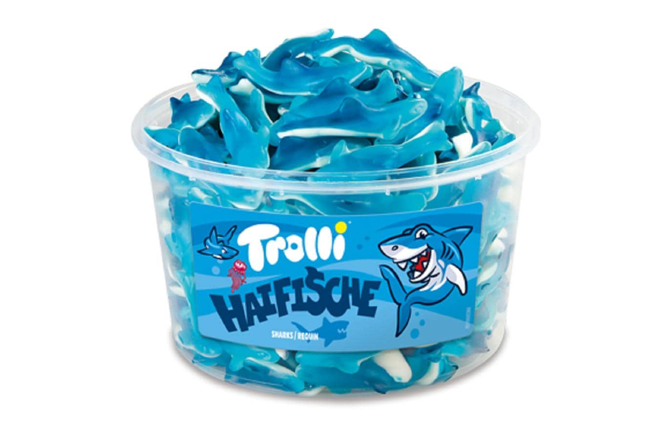 Trolli Haifische Gummibonbons – 1,2 kg