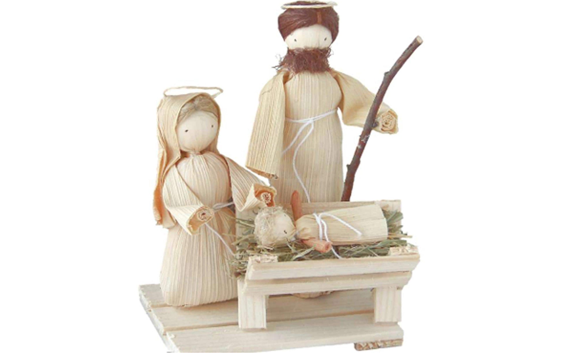 Bottsa Pappmaché-Figur, Heilige Familie, 13 × 15 cm