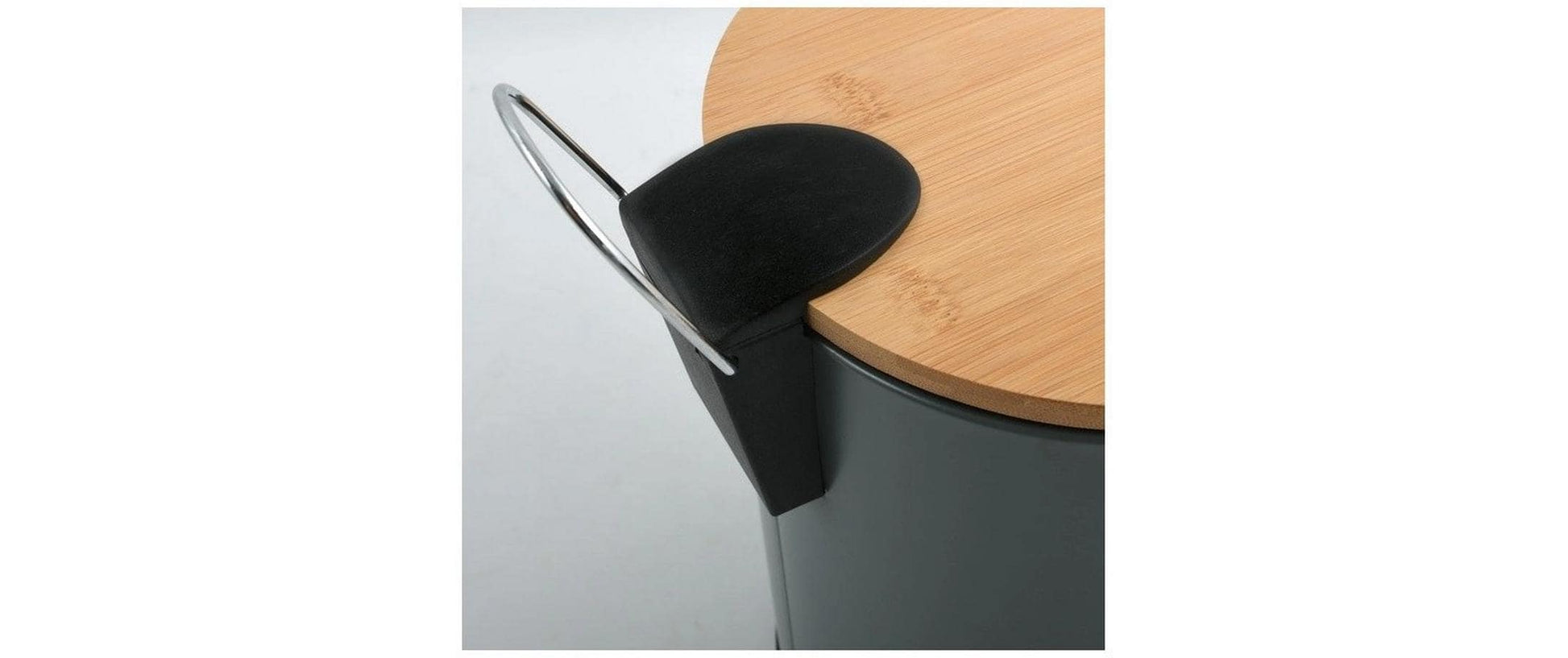 Spirella Tisch-Abfallbehälter Adonis – 3 l – Stahl, Dunkelgrau – Ø 170 × H 225 mm