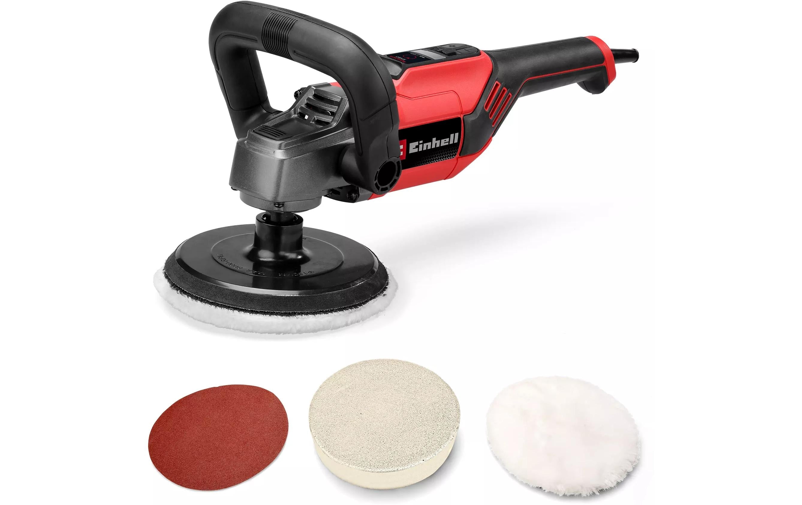 Einhell Polier- und Schleifmaschine CC-PO 1100/150 CE – 1 100 W – Ø 150 mm – Set – Exzentrisch