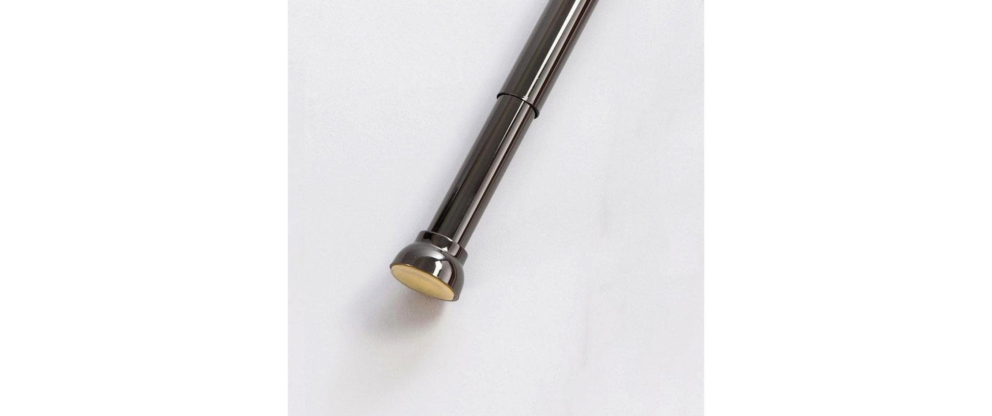 Spirella Duschvorhangstange Kreta – 125–220 cm, Aluminium, ohne Bohren, Schwarz