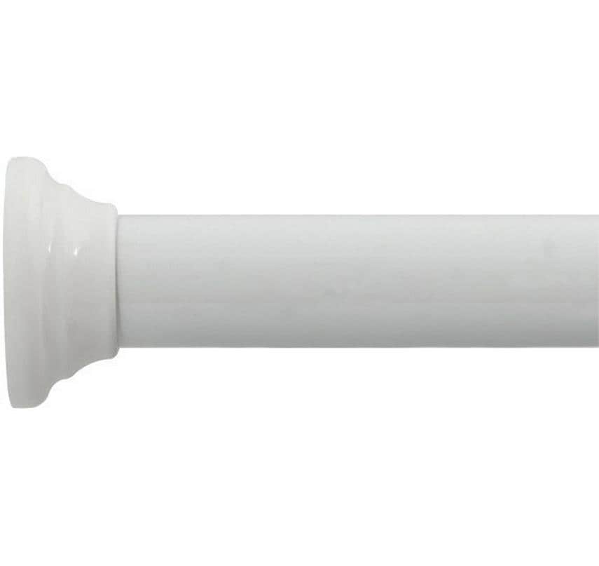 Spirella Badetuchstange Kreta – 125–220 cm, Aluminium, ohne Bohren, Weiss