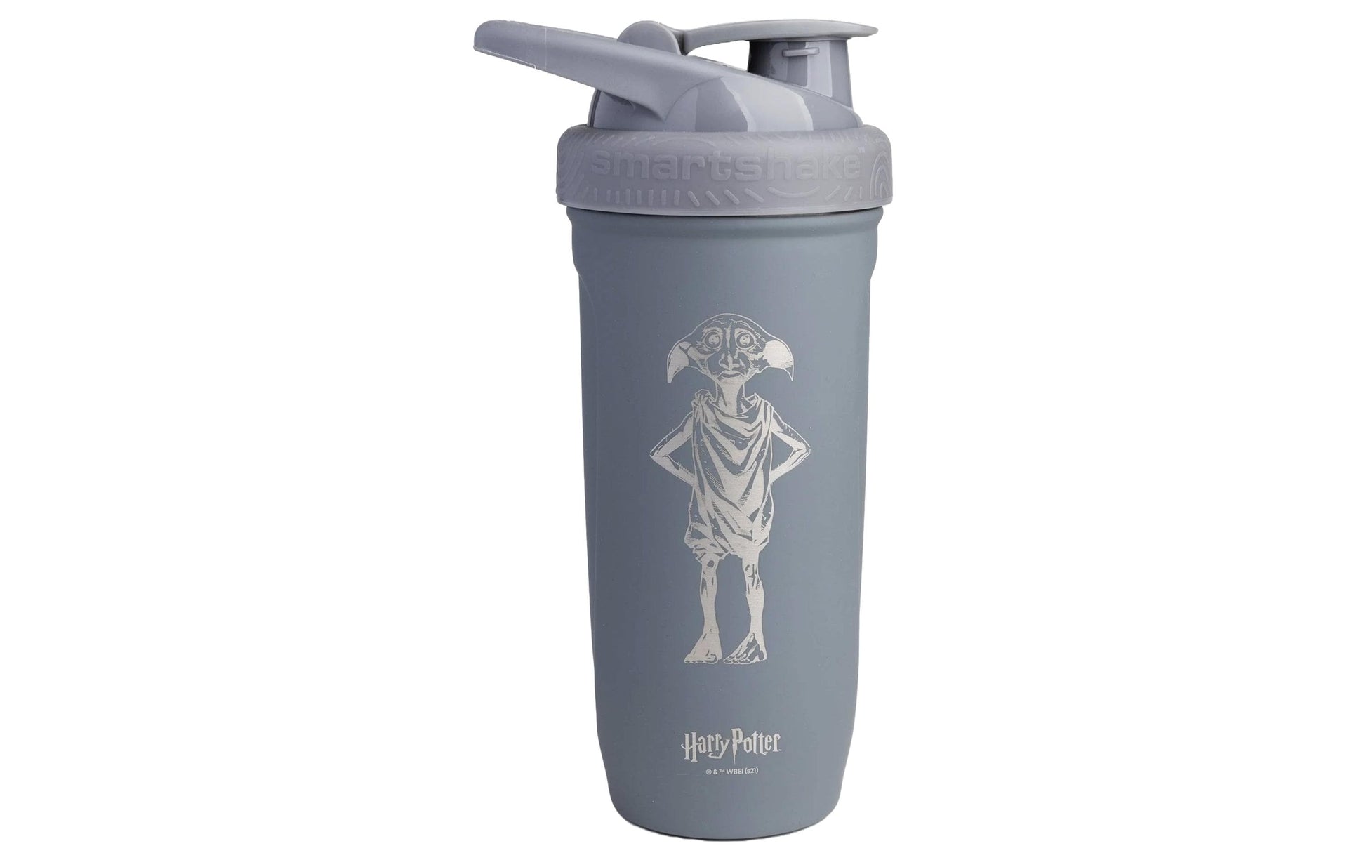 Smartshake Trinkflasche Reforce Dobby – 9 dl – Edelstahl, Schraubverschluss, auslaufsicher, BPA-frei – Grau