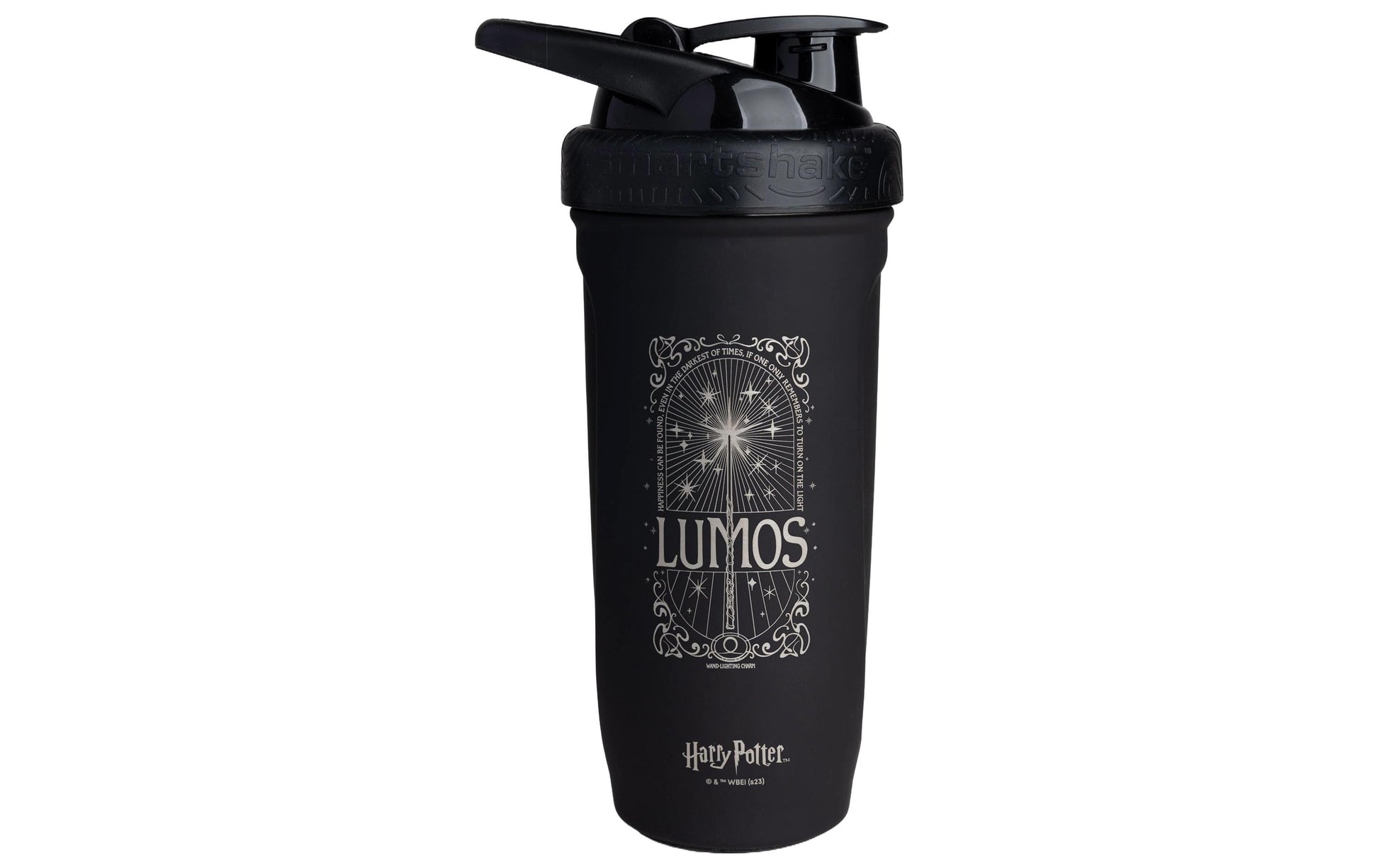 Smartshake Trinkflasche – 9 dl – Edelstahl, Sportdeckel, auslaufsicher, BPA-frei – Schwarz