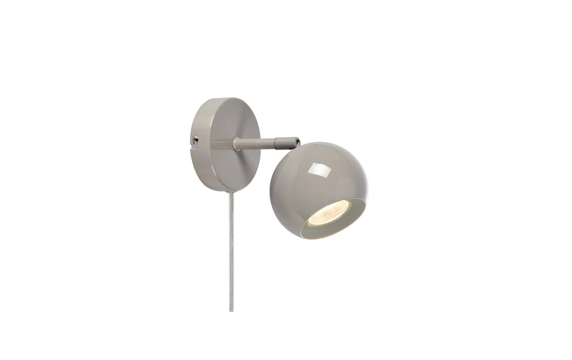 Markslöjd Pop Wandleuchte – Ø 10 × 14 cm, 7 W, exkl. 1× GU10, Ein/Aus-Schalter, Grau