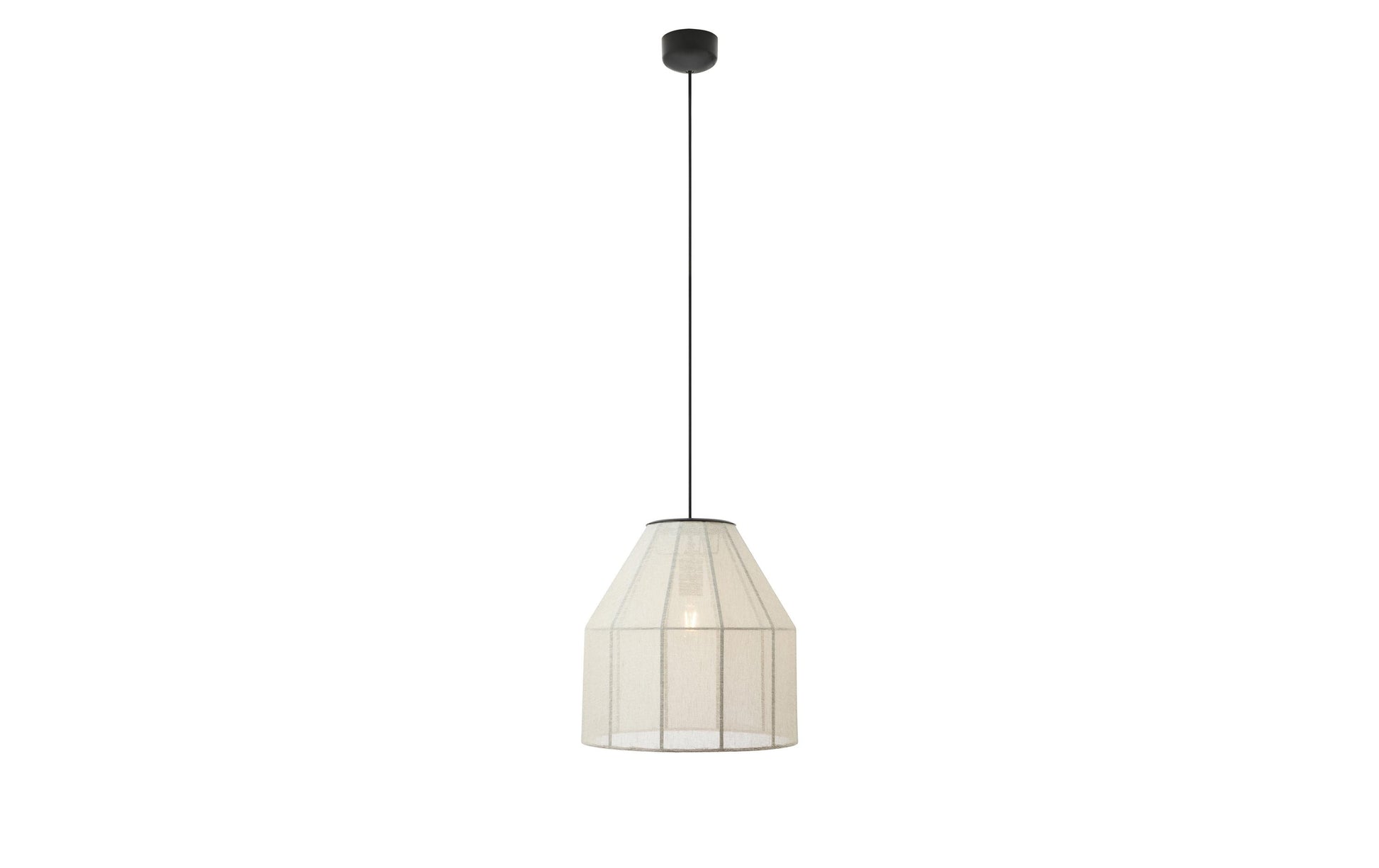 Markslöjd Pendelleuchte Aiko – Ø 37 × 37 cm, 60 W, beige/schwarz, exkl. E27