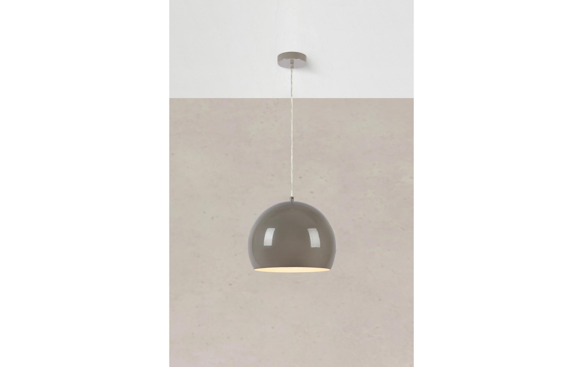 Markslöjd Pendelleuchte Pop – Ø 28 × 23 cm, max. 60 W, nicht dimmbar, grau, exkl. E27, Kabellänge 1,5 m