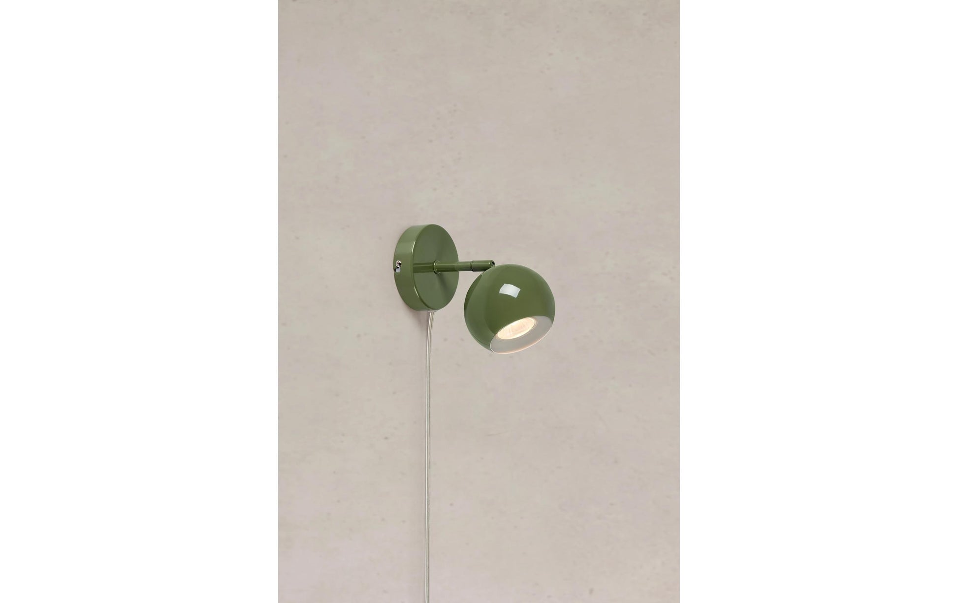 Markslöjd Wandleuchte – Ø 10 × 14 cm, 7 W, Grün, mit Ein/Aus-Schalter