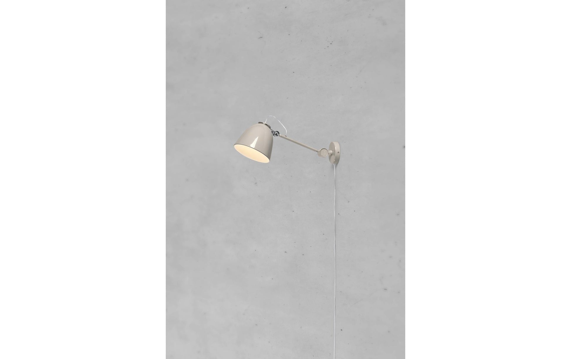 Markslöjd Wandleuchte – Ø 18 cm, 60 W, Grau/Beige, Ein/Aus-Schalter, exkl. E27