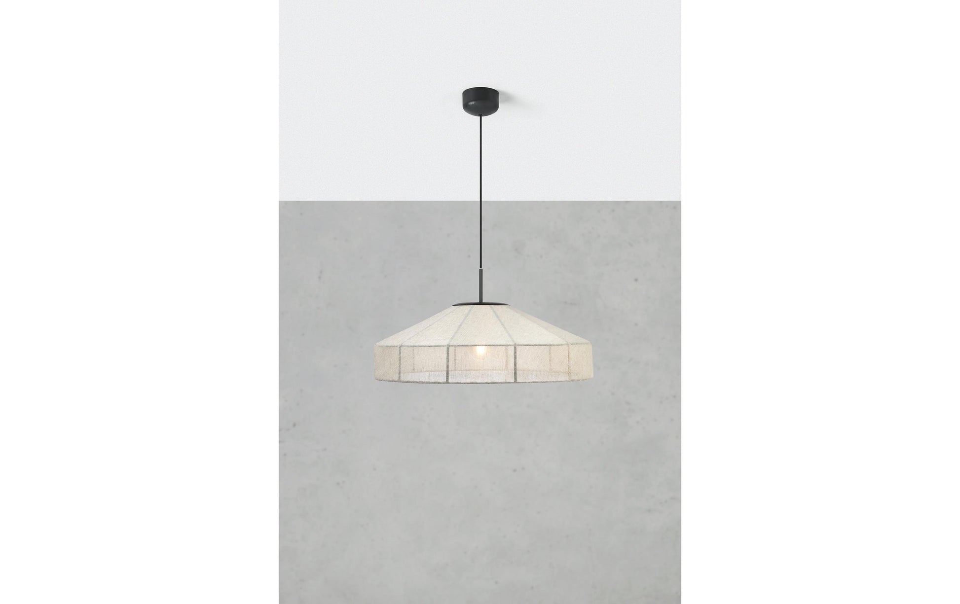 Markslöjd Pendelleuchte Alia – Ø 57 cm, 60 W, beige/schwarz, exkl. E27
