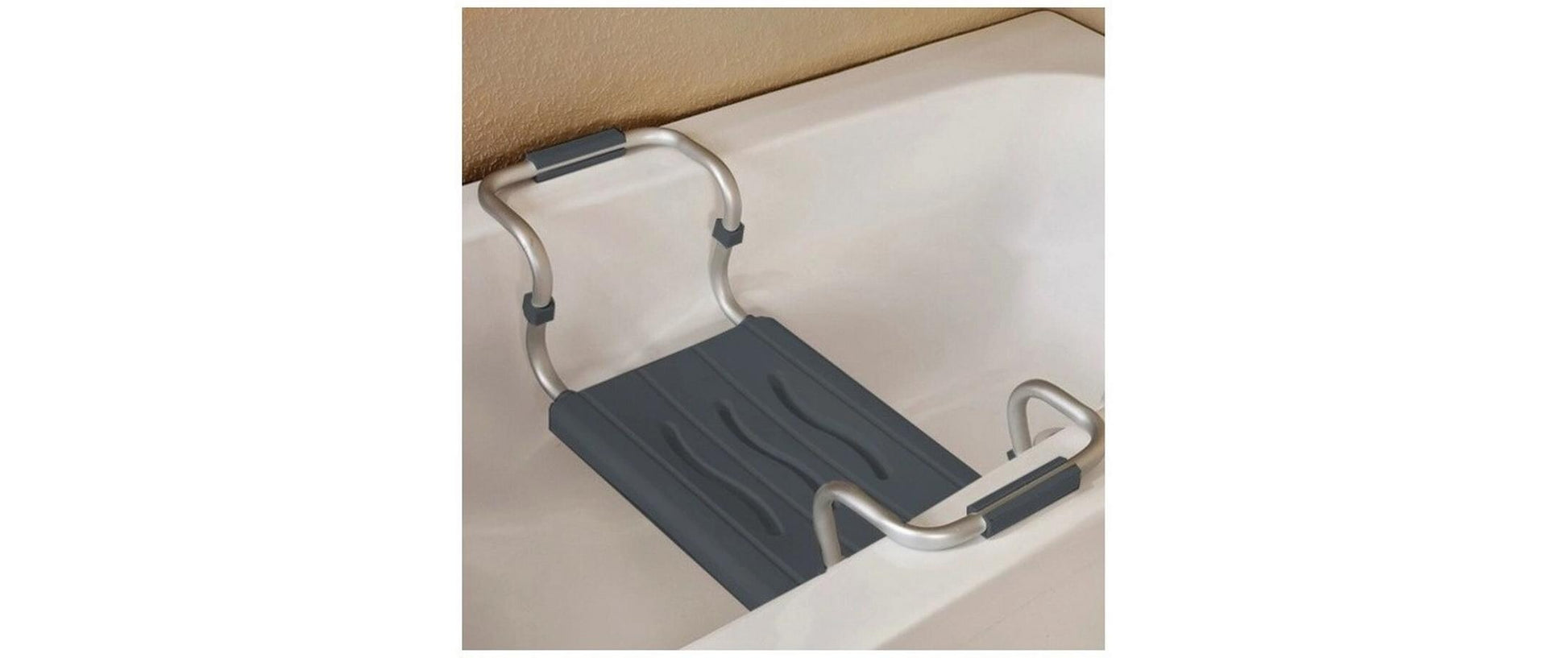 MSV Badewannensitz 140704 – 70×18,7×26,1 cm, Aluminium/Polypropylen (Sitz), 120 kg, Dunkelgrau