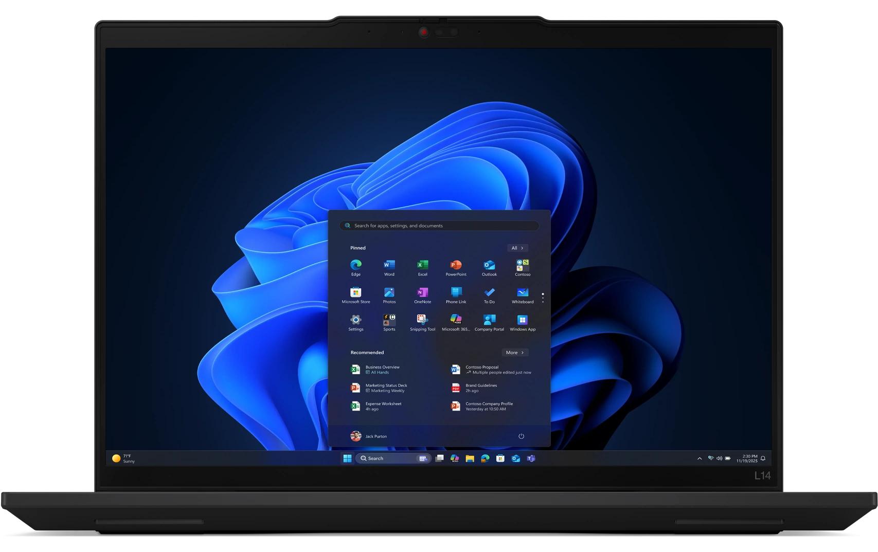 Lenovo ThinkPad L14 Gen 6 Laptop – 14", schwarz