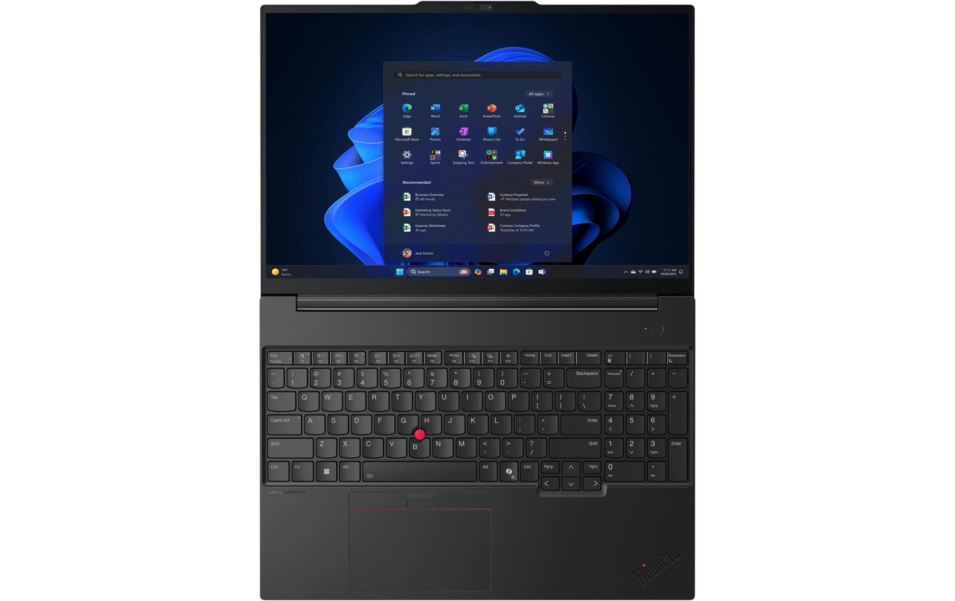 Lenovo ThinkPad E16 Gen 3 – Intel Core Ultra 7 255H, 16" WUXGA (1920×1200), 32 GB, 1 TB SSD, Windows 11 Pro