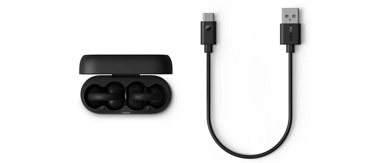 Philips TAQ2000BK/00 – True Wireless In-Ear Kopfhörer – Bluetooth, IPX4 – Schwarz – bis 28 h