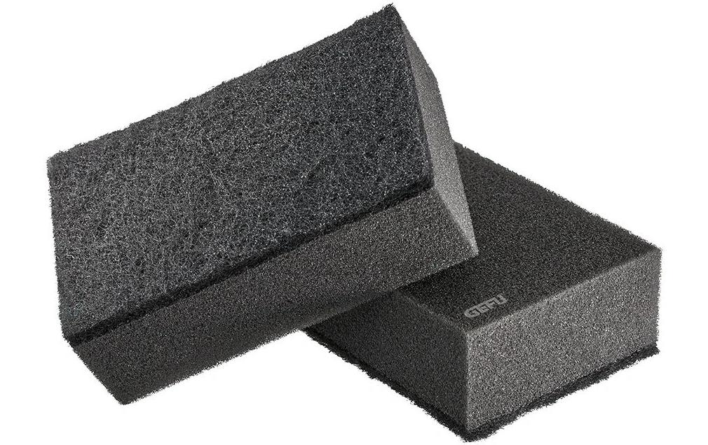GEFU Spülschwamm SWIFT – Polyester, Rechteckig, für Küche, 11 × 7 × 7 cm, Mehrfarbig, 2 Stk.
