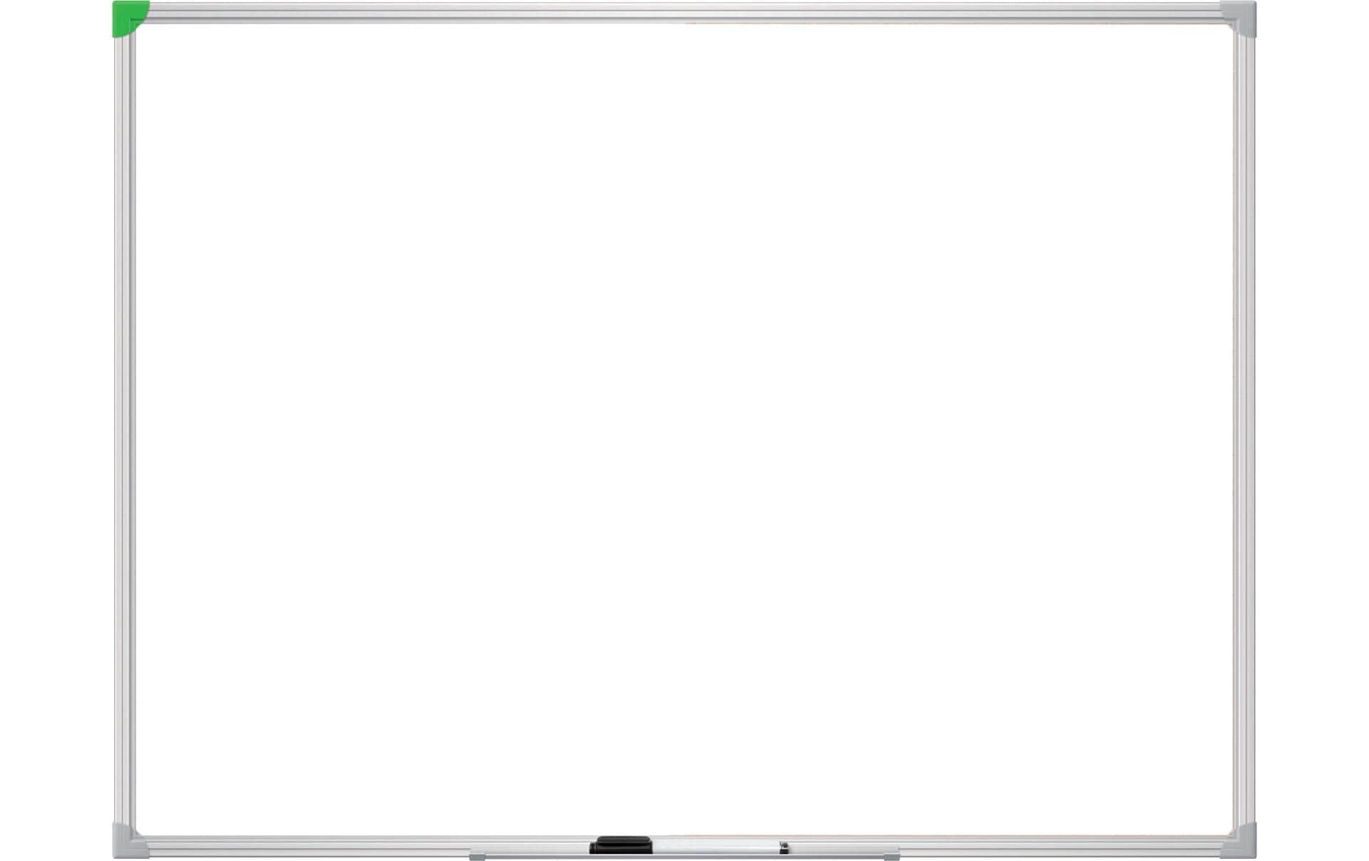 Franken Whiteboard – 60 × 45 cm, lackierter Stahl, magnetisch, Alu-Rahmen, Wandmontage, inkl. Stiftablage