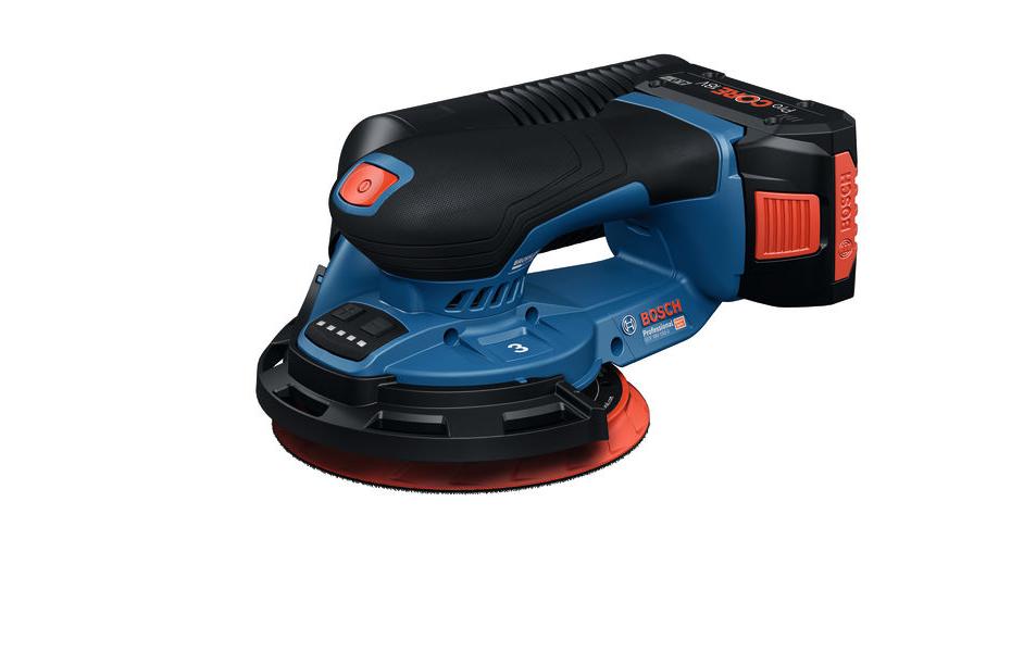 Bosch Professioneller Akku-Exzenterschleifer GEX 18V-150-3 – 18 V (AMPShare) – Koffer – Solo