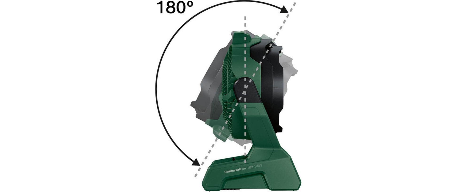 Bosch UniversalFan 18V-1000 Bodenventilator – 22,5 cm, 3 Stufen, oszillierend, 70 dB(A)