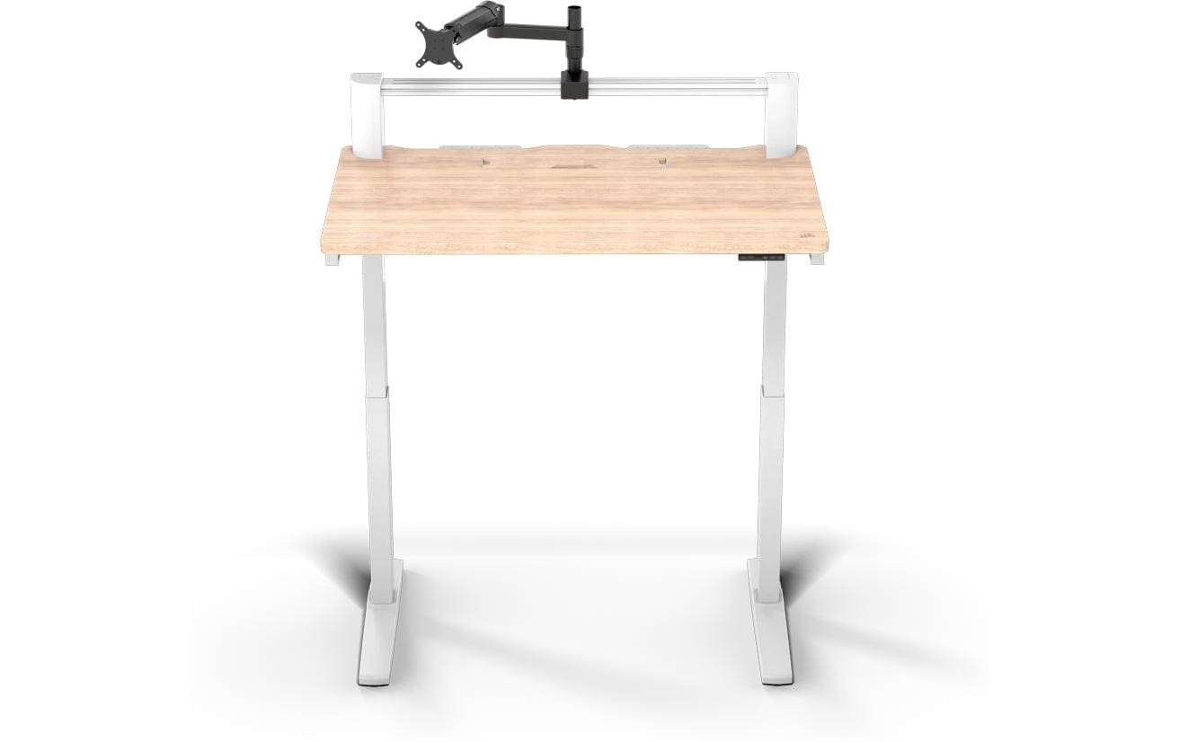 Corsair Platform:4 Elevate – Sitz-/Steh-Tisch, elektrisch, 120 × 76 cm, 120 kg, Walnuss/Weiss