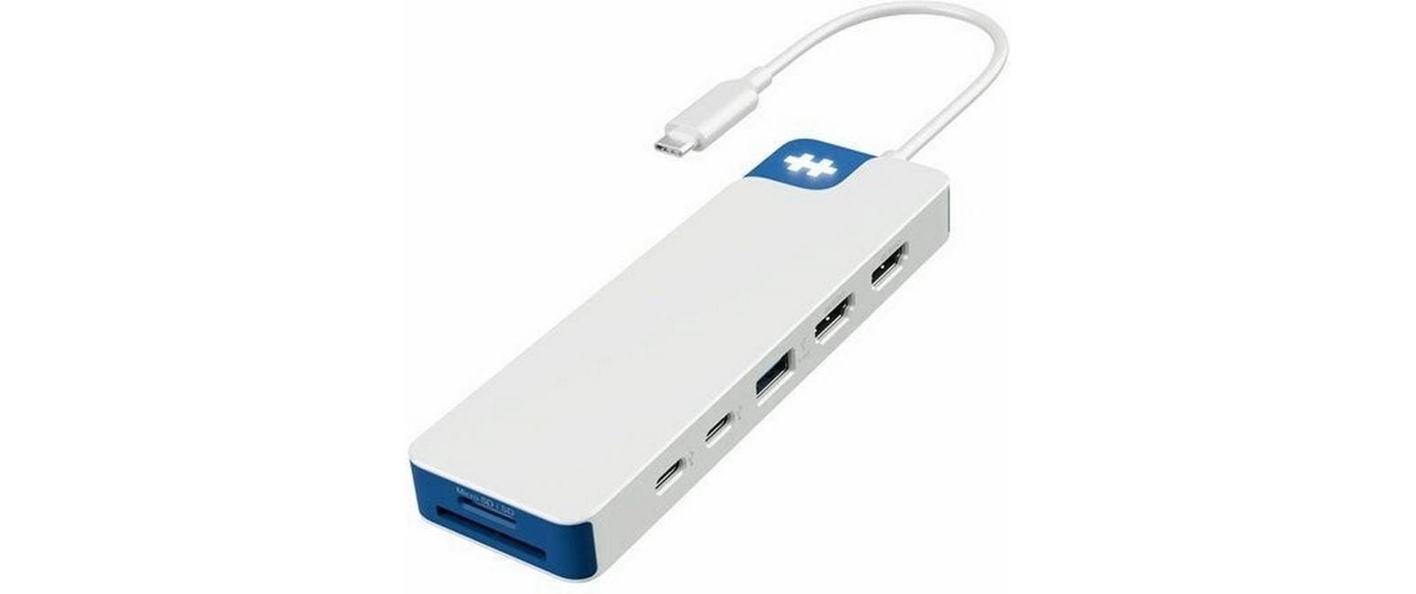 Hyper Flex 9P USB-Hub – USB-C, 2× HDMI, 7× USB-A