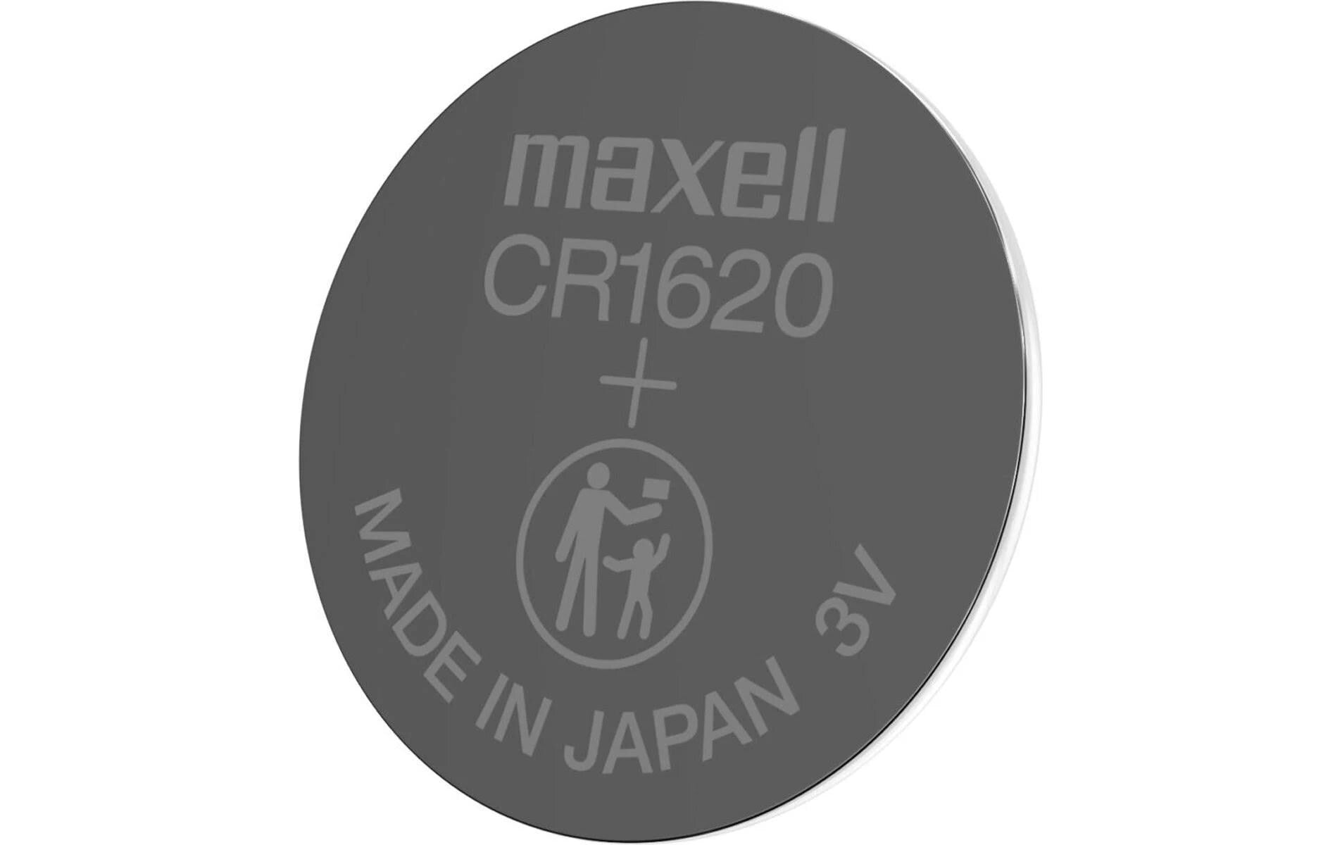 Maxell Knopfzellen CR2016, Lithium-Mangandioxid, 3 V – 2 Stk.