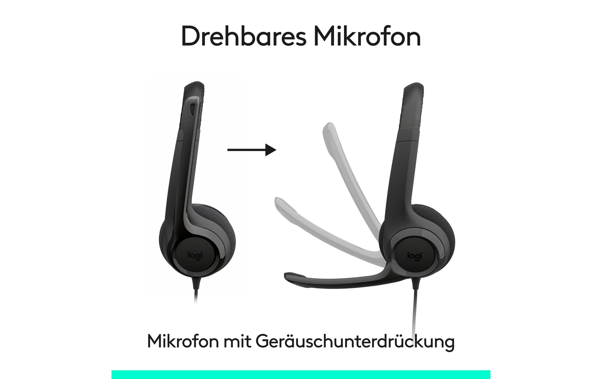 Logitech H390 – Duo Headset – USB-C – Schwarz