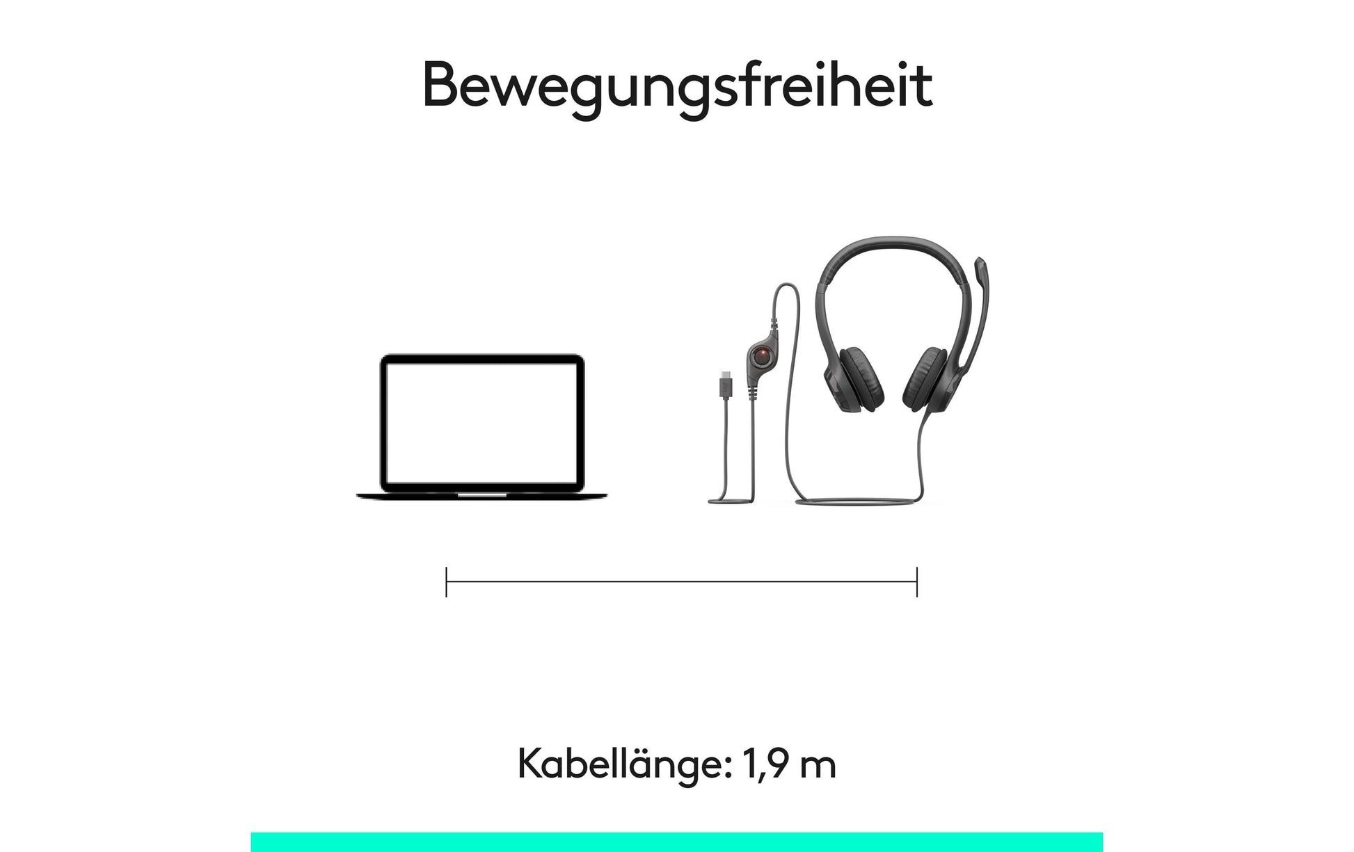 Logitech H390 – Duo Headset – USB-C – Schwarz