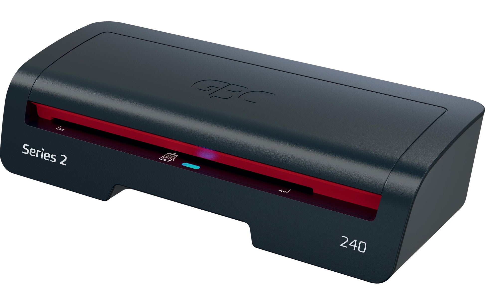 GBC 240 Laminiergerät A4 – 2 Rollen, 75–125 µm, Aufheizzeit 2 Min., 400 mm/min, Schwarz