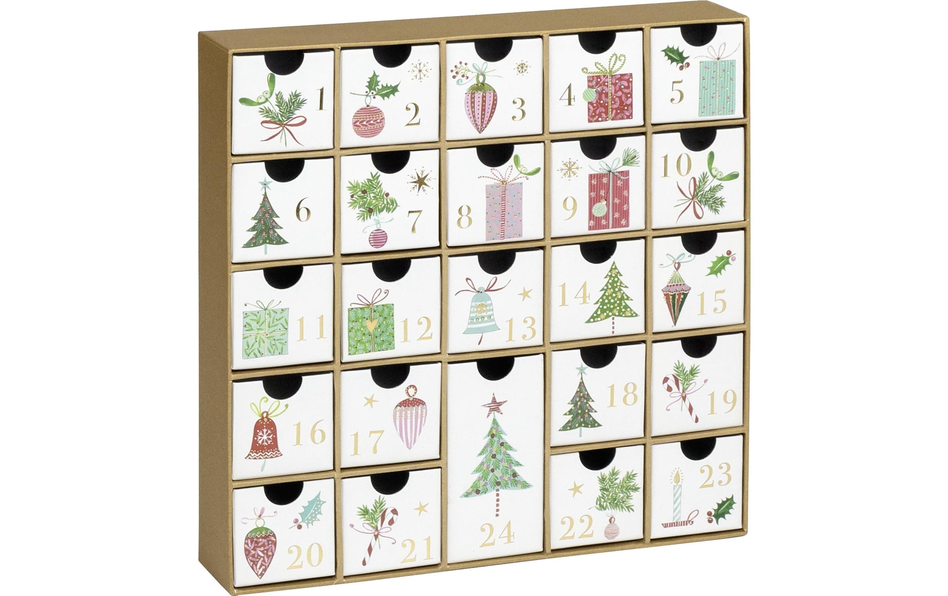Stewo Geschenkbox – 24 Fächer, Saatgut-Adventskalender – Weiss