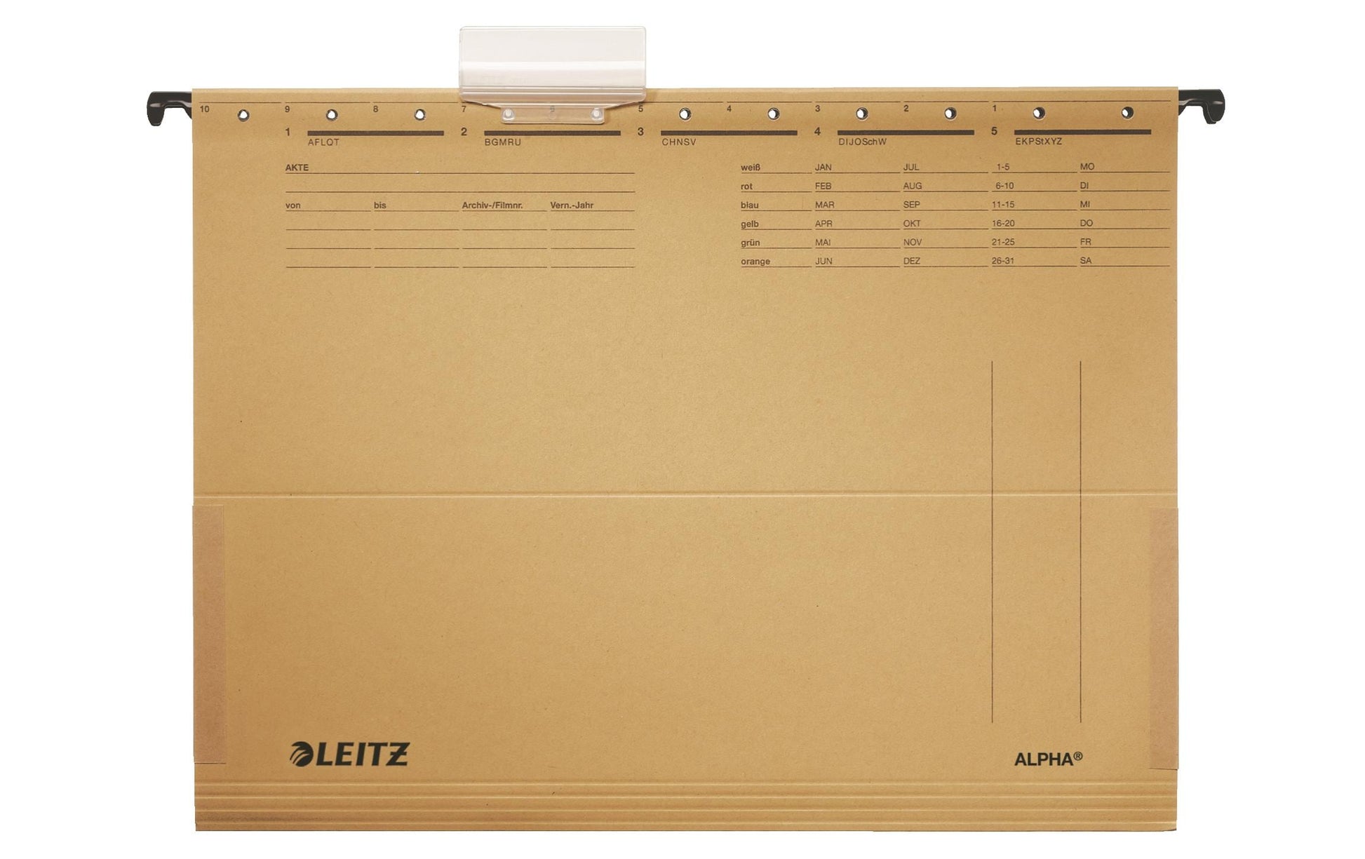 Leitz Hängeordner für A4 – Karton, Braun, 348 × 260 mm