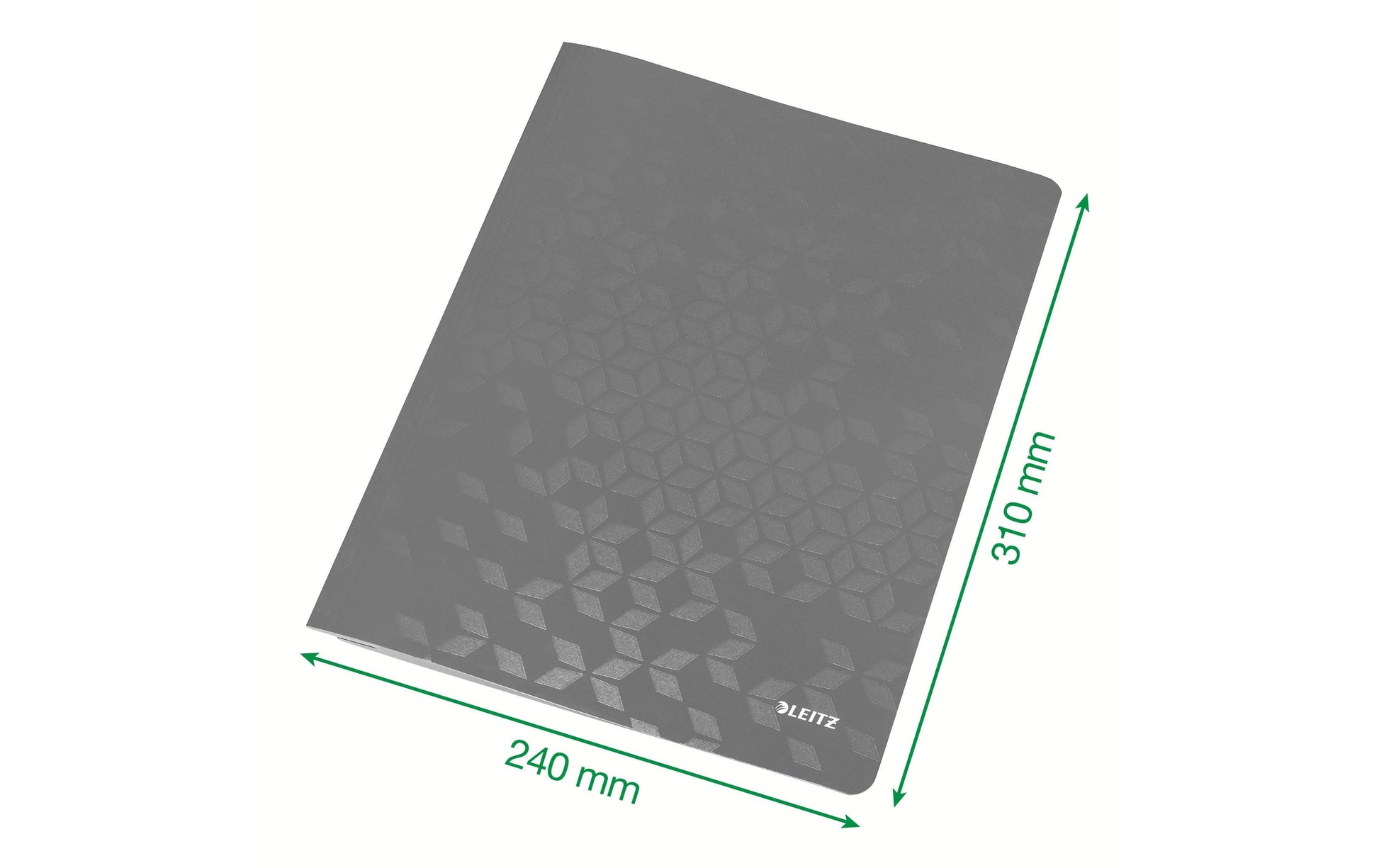 Leitz WOW Schnellhefter für A4, Karton, schwarz – bis 250 Blatt – 1 Stück