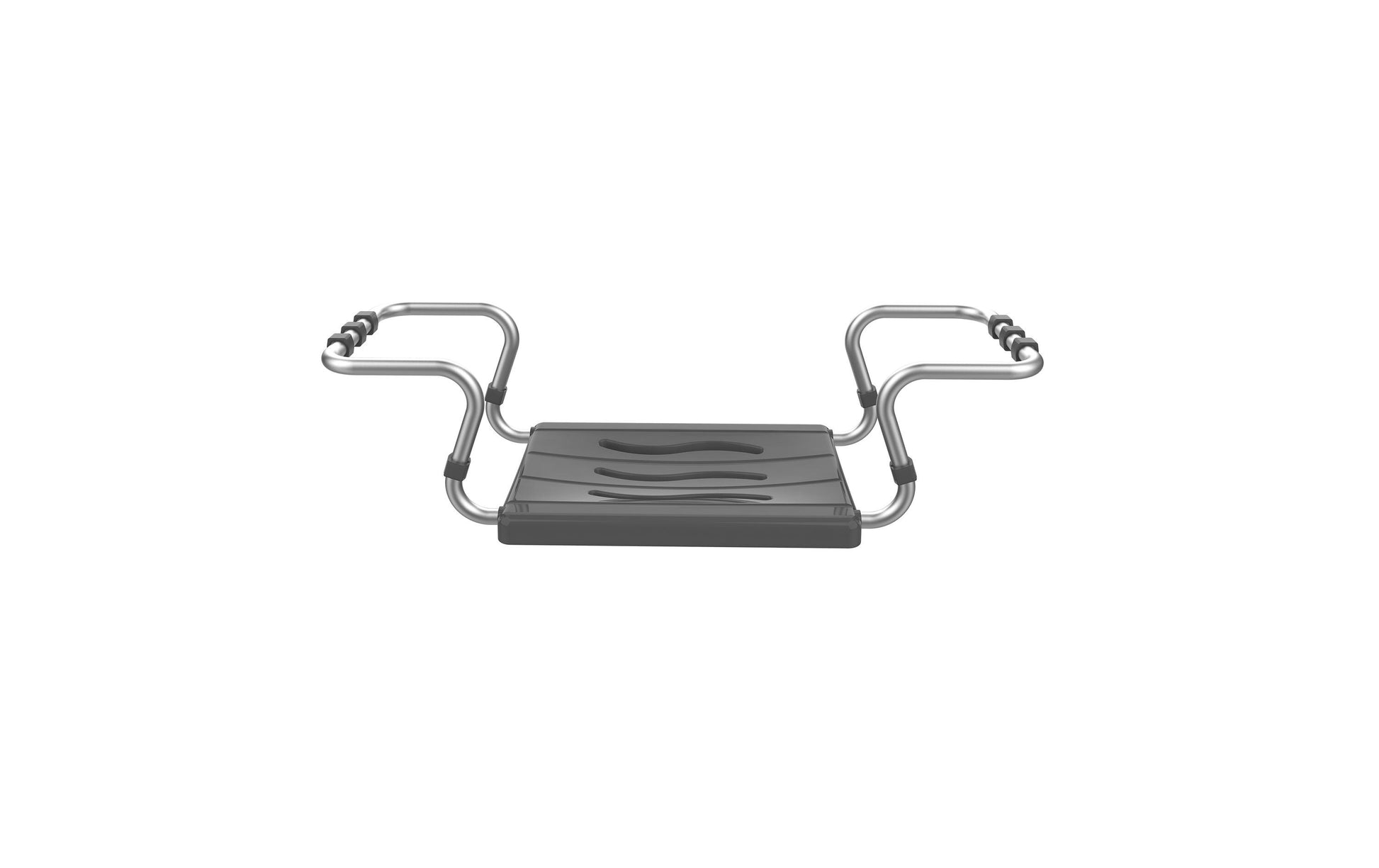 MSV Badewannensitz 140704 – 70×18,7×26,1 cm, Aluminium/Polypropylen (Sitz), 120 kg, Dunkelgrau