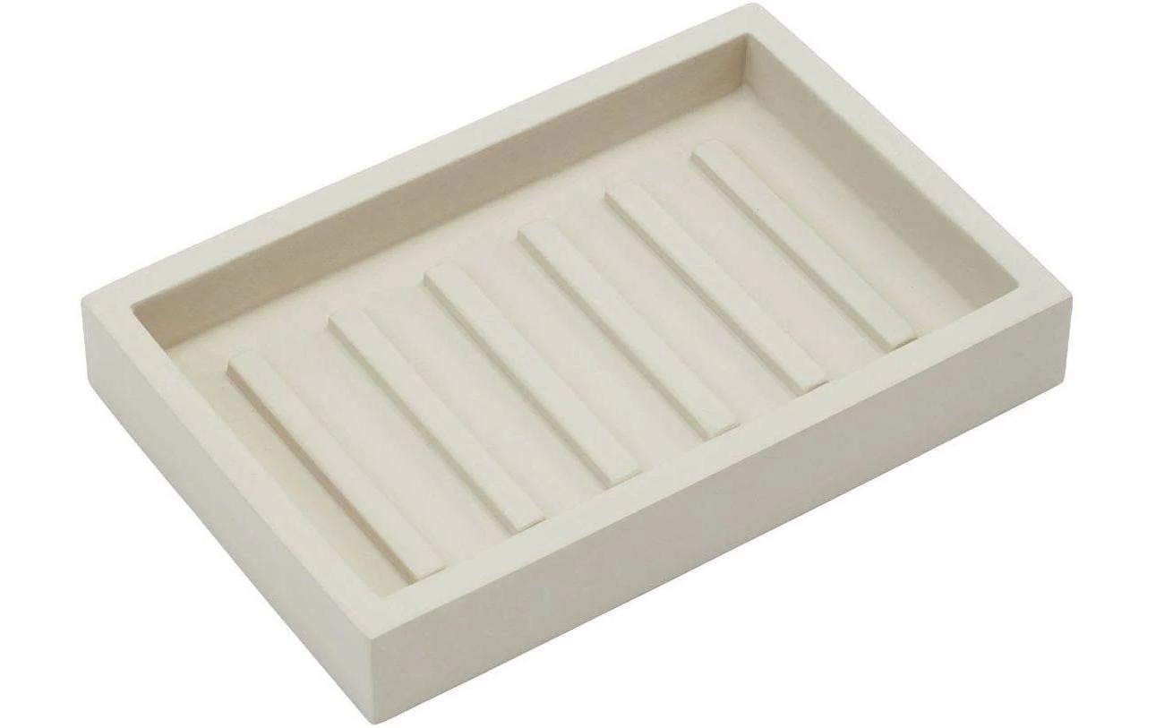 Aquanova Seifenschale Moon – Polyresin, 13,5×8,8×2 cm, Beige