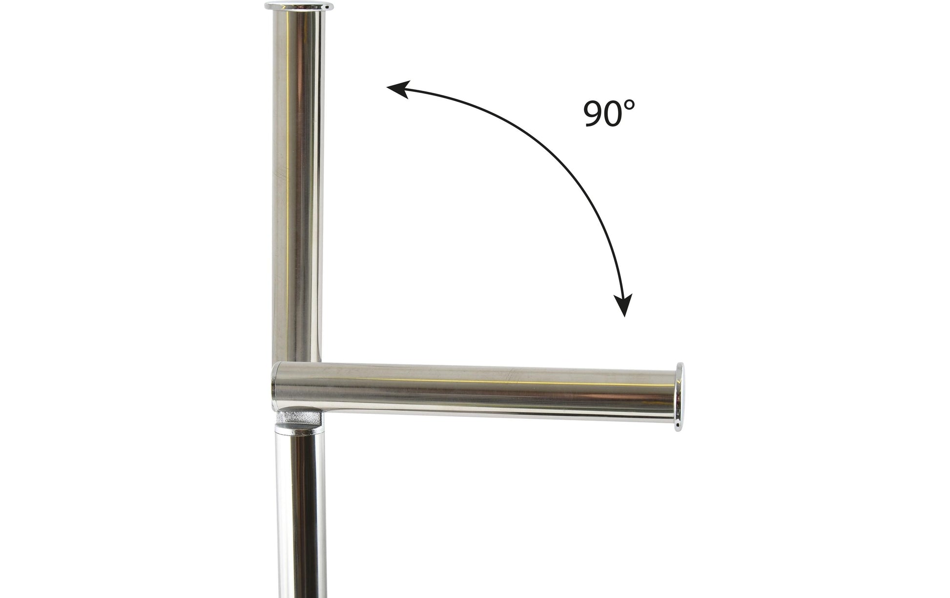 MSV 141341 – WC-Bürstenset – Glas, Edelstahl, Weiss, mit Deckel, H 66 cm