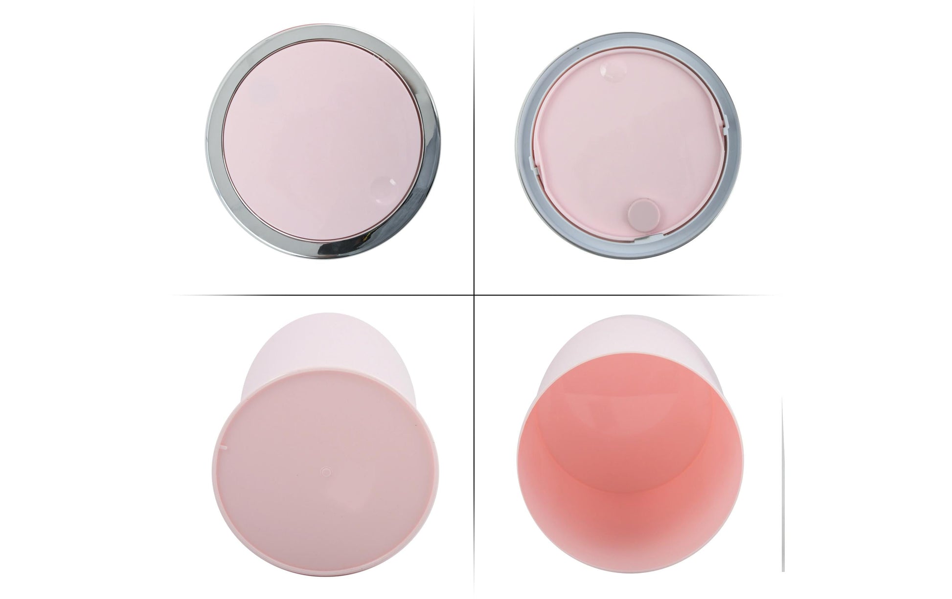 MSV Kosmetikeimer – 6 l – Kunststoff (PP), rund – rosa
