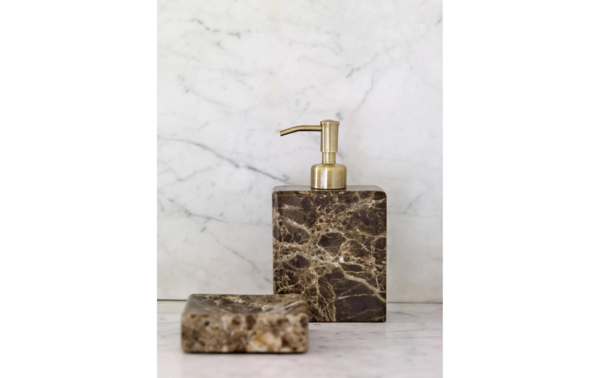 Aquanova Seifenschale – 10×10×3 cm, Marmor, Weiss (quadratisch)