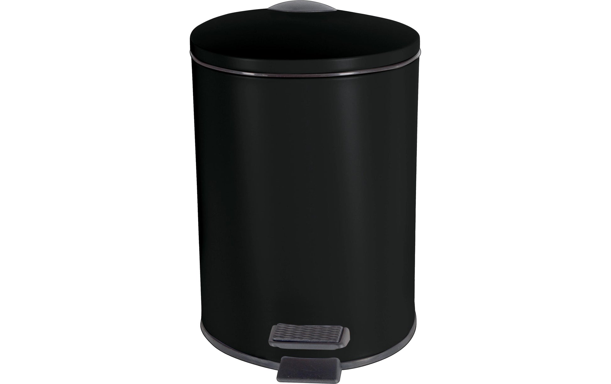 Spirella Papierkorb Adelar – 3 l – Stahl, schwarz matt – B × H × T 168 × 228 × 250 mm
