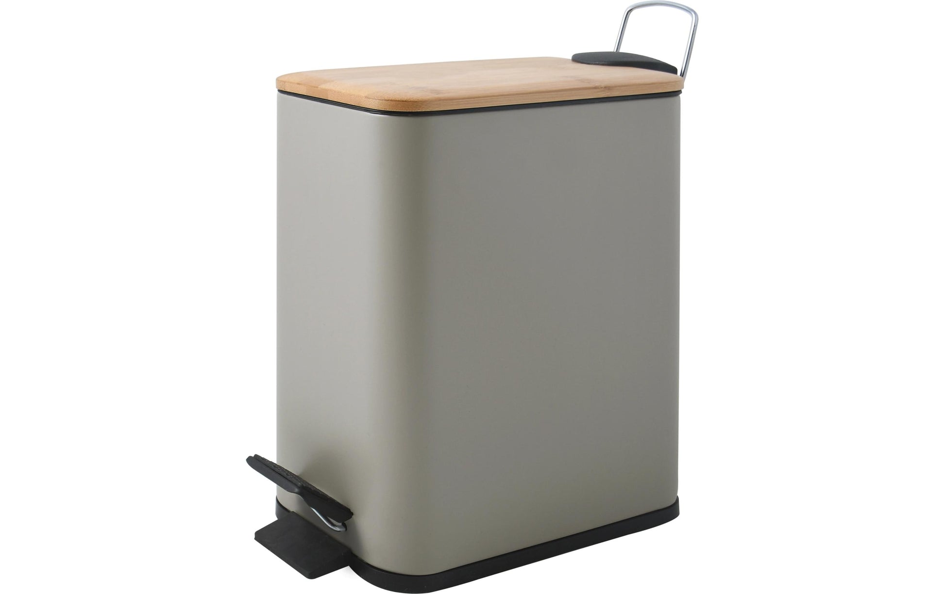 Spirella Papierkorb – 5 l – Stahl, Taupe – B × H × T 140 × 290 × 280 mm