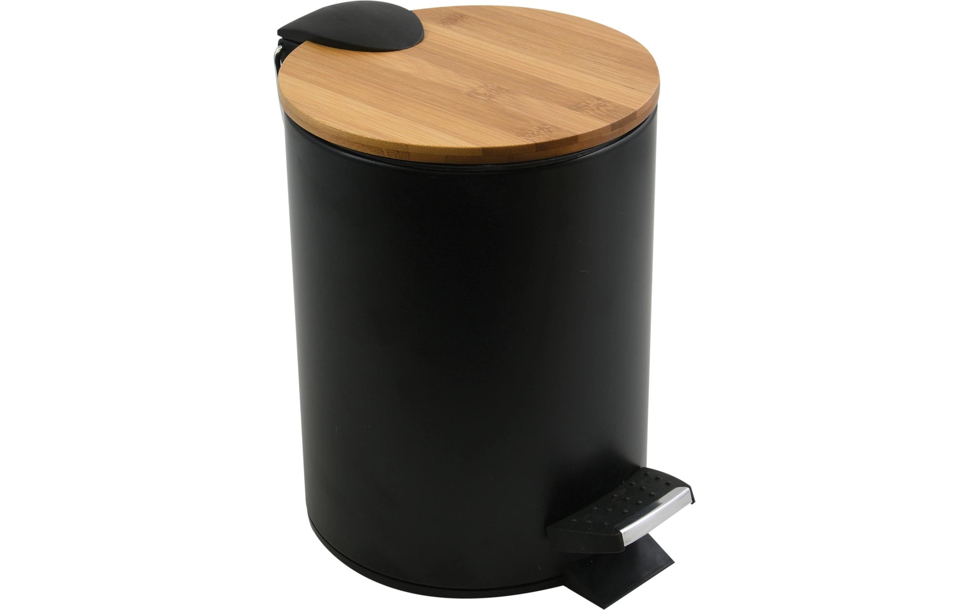 Spirella Treteimer Adonis – 5 l – Stahl, rund – schwarz