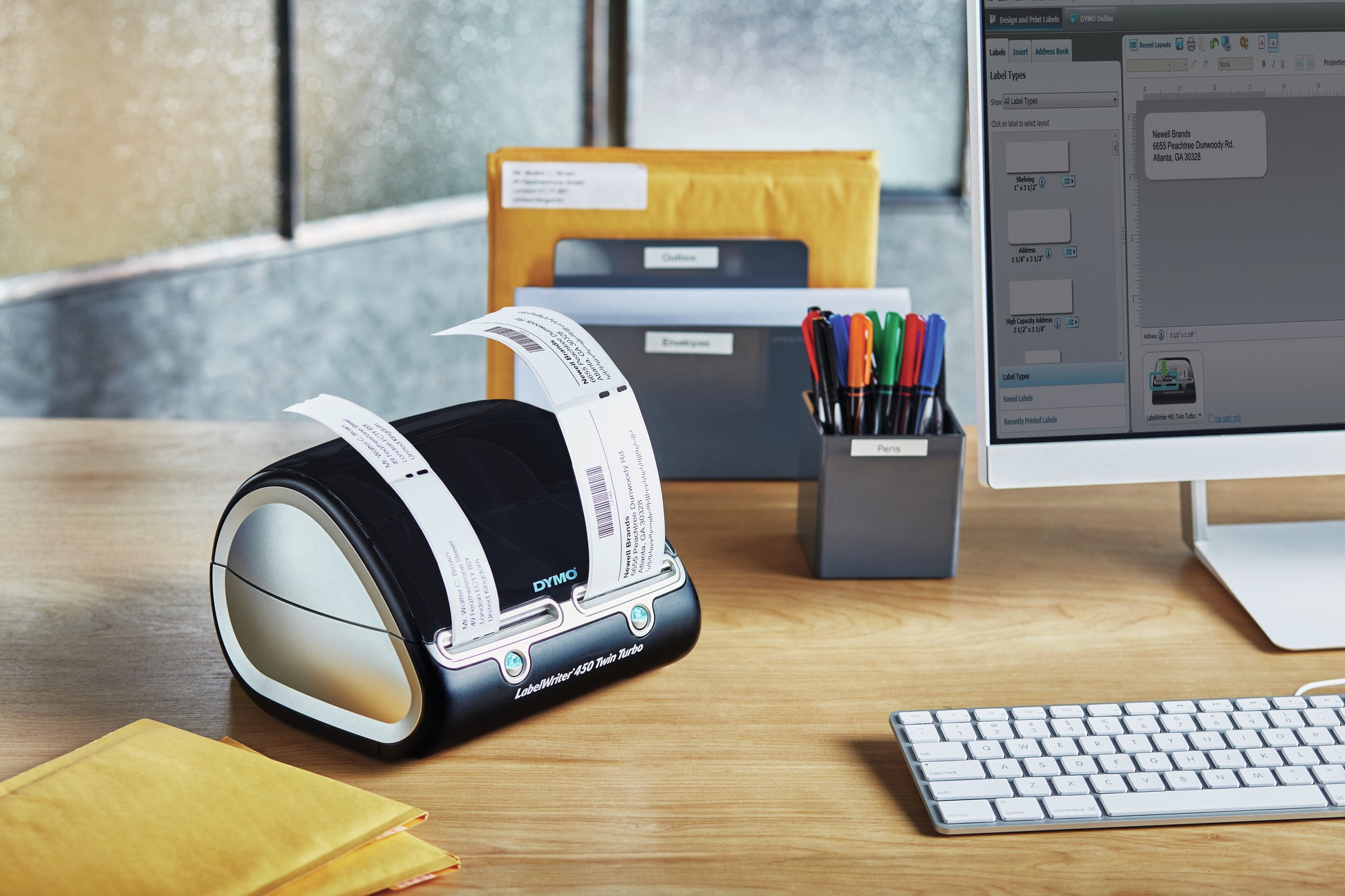 DYMO LabelWriter 450 Twin Turbo – Etikettendrucker, Thermodirekt, bis 60 mm, 600 dpi, USB