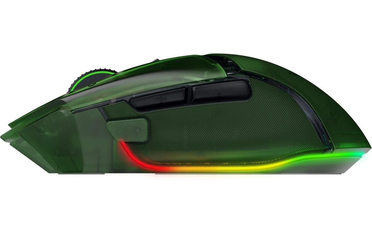 Razer Basilisk V3 Phantom Green Edition Gaming-Maus – kabellos, RGB-Beleuchtung, Ein-/Ausschalter, grün