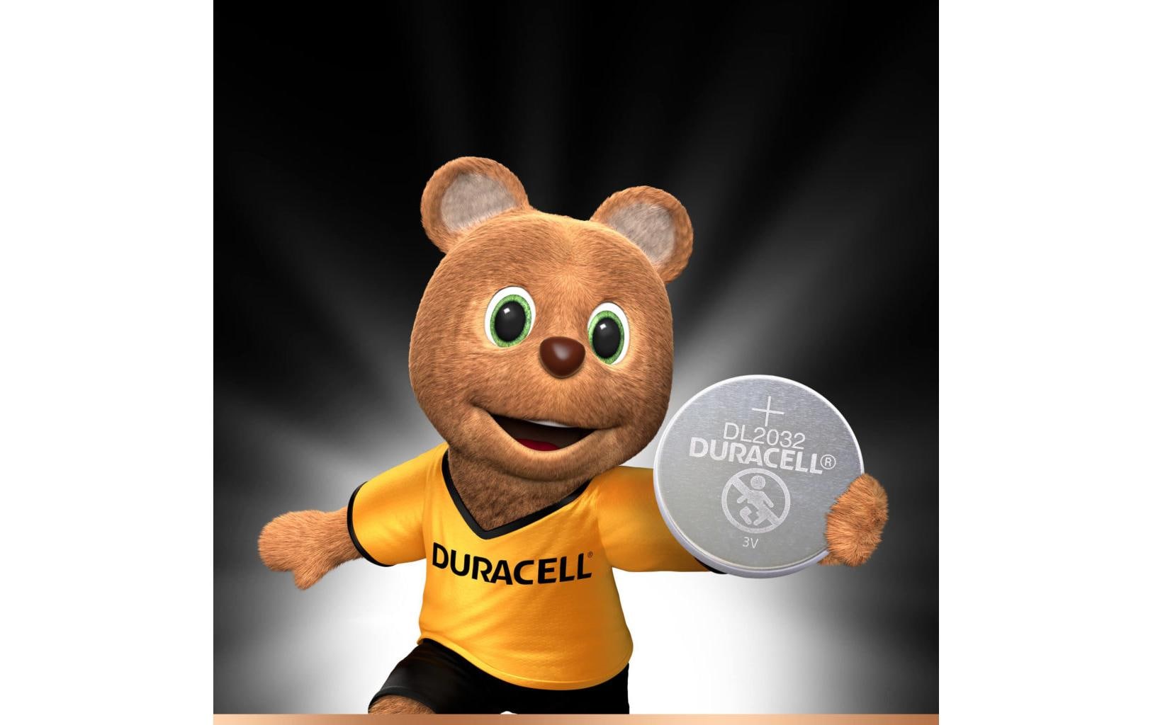 Duracell Knopfzellen CR2032, Lithium, 3 V – 4 Stk.