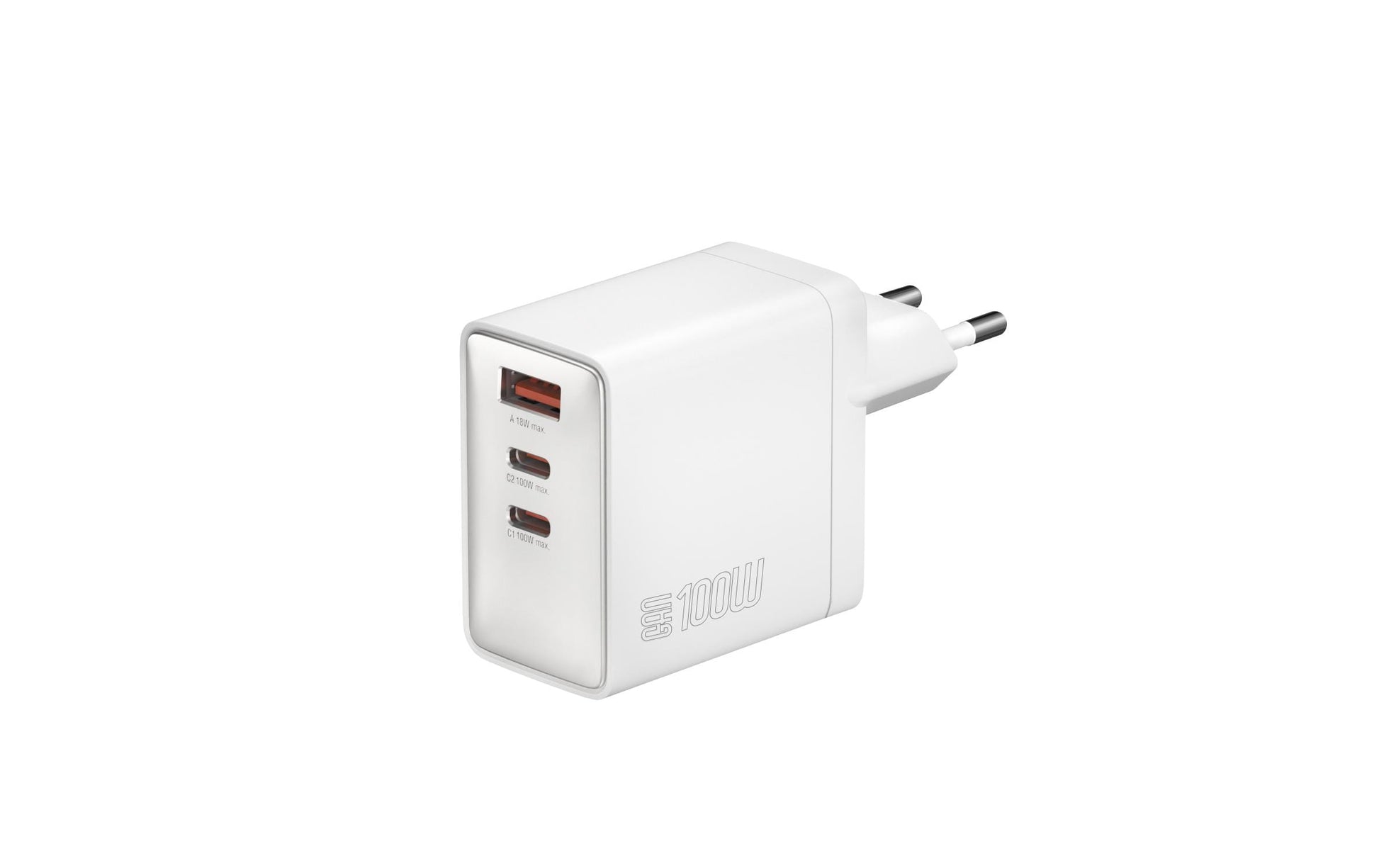 4smarts GaN Pocket Netzladegerät – 100 W, 2× USB-C + 1× USB-A – für Laptop, Nintendo Switch, Smartphone