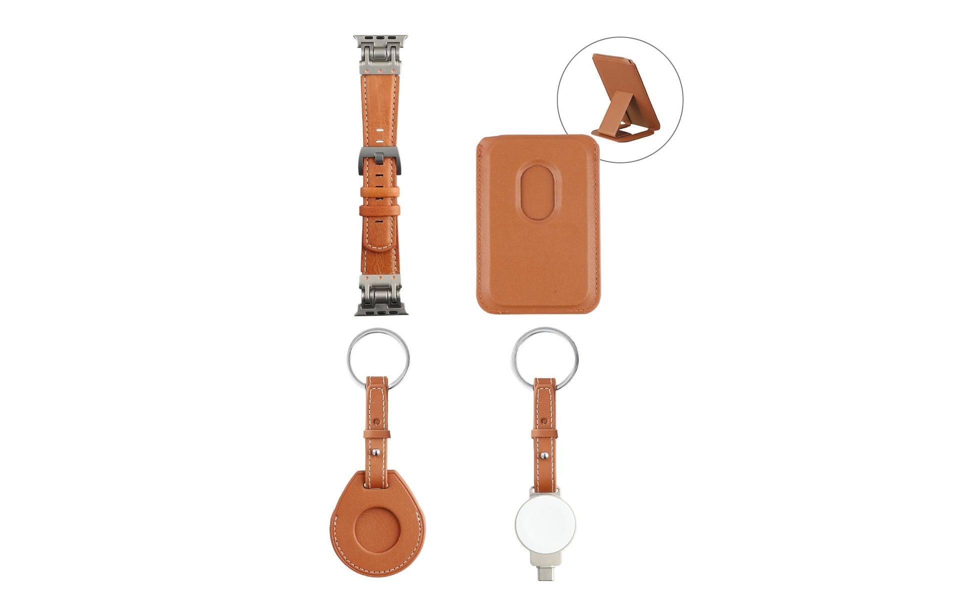 4smarts Kunstleder, Cognac, für Apple Watch
