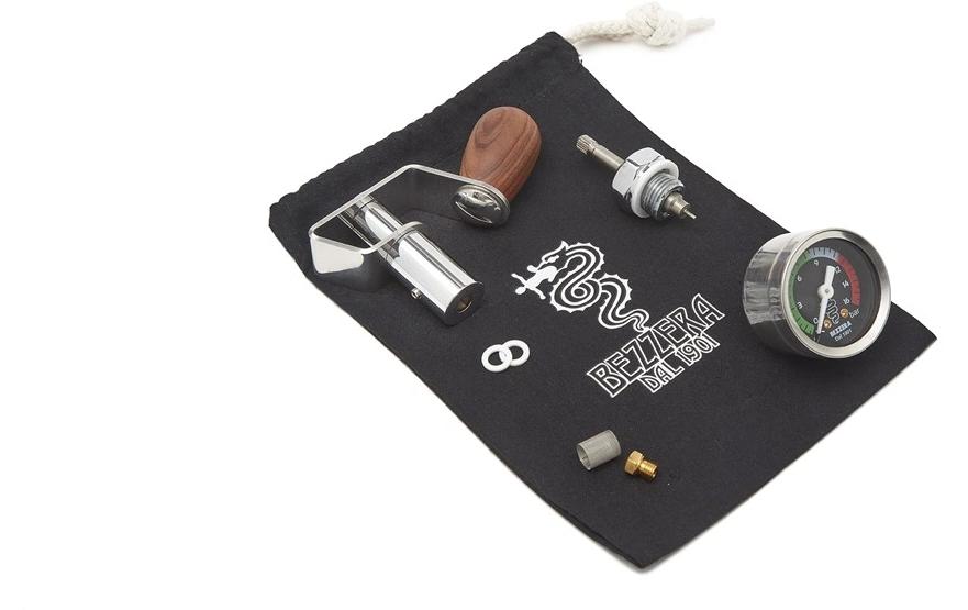 Bezzera Flowcontrol-Kit Rosenholz – Edelstahl