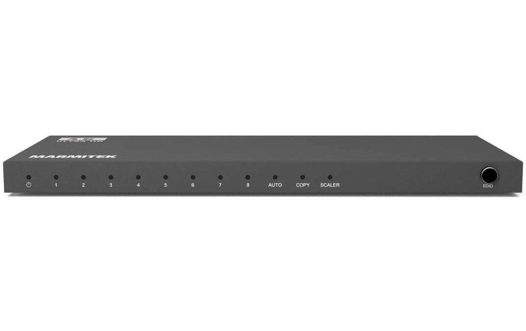 Marmitek Split 618 Pro – HDMI-Splitter – 4K UHD, 8 Ausgänge, HDMI 2.0b – Schwarz