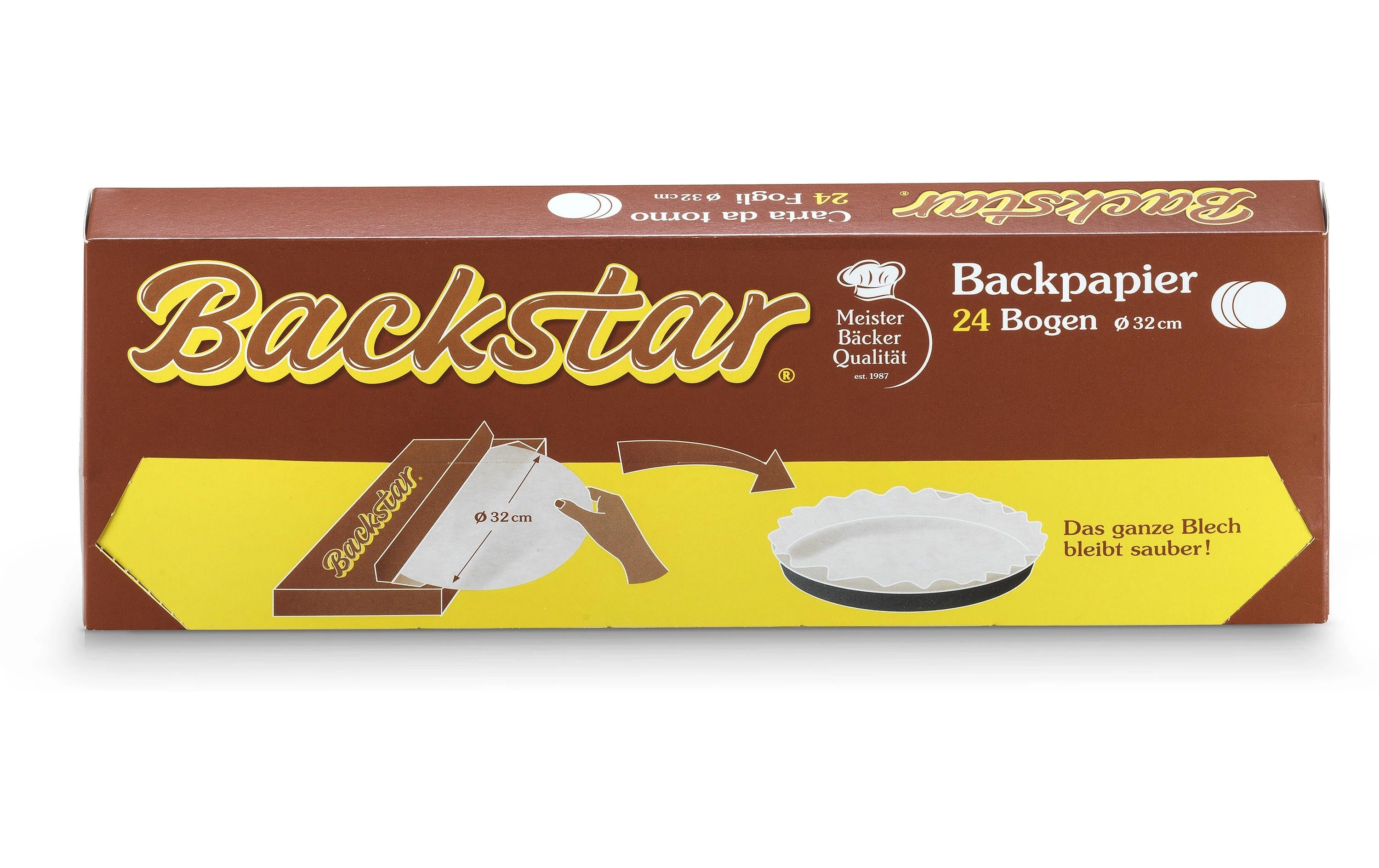 Backstar Backpapier Ø 32 cm, 24 Stk.