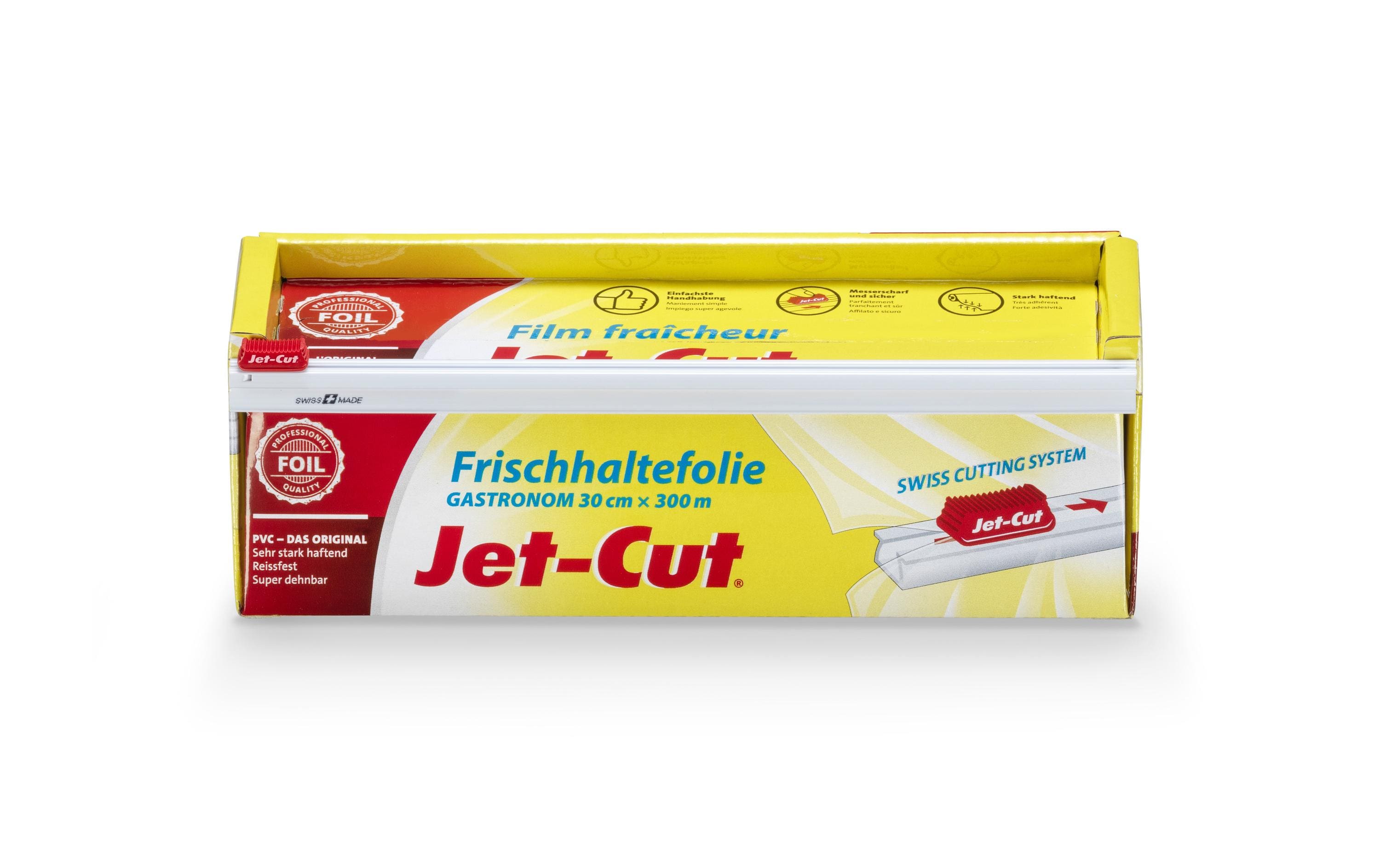 Jet-cut Frischhaltefolie 300 m × 30 cm, Polyvinylchlorid (PVC), transparent